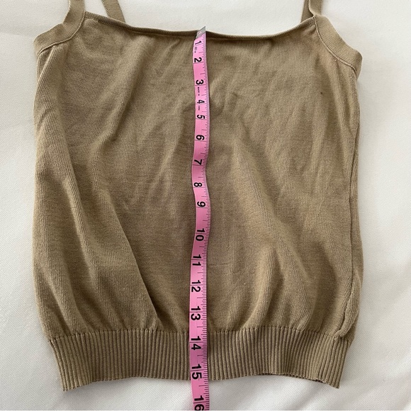 Valentino cotton cropped tank top tan 42 - Picture 12 of 13
